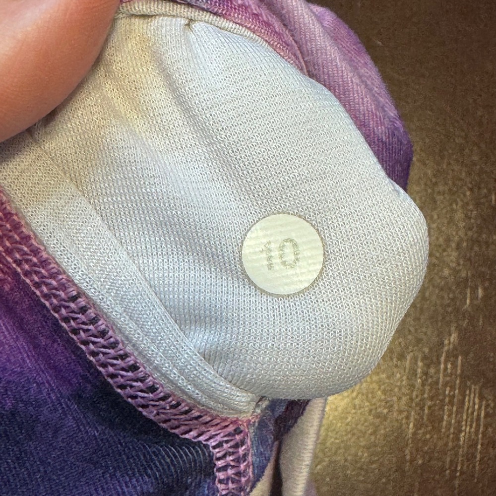 1425 | Lululemon Wunder Under Blooming Pixie Multi Luxtreme Leggings Purple 10 - Picture 6 of 7